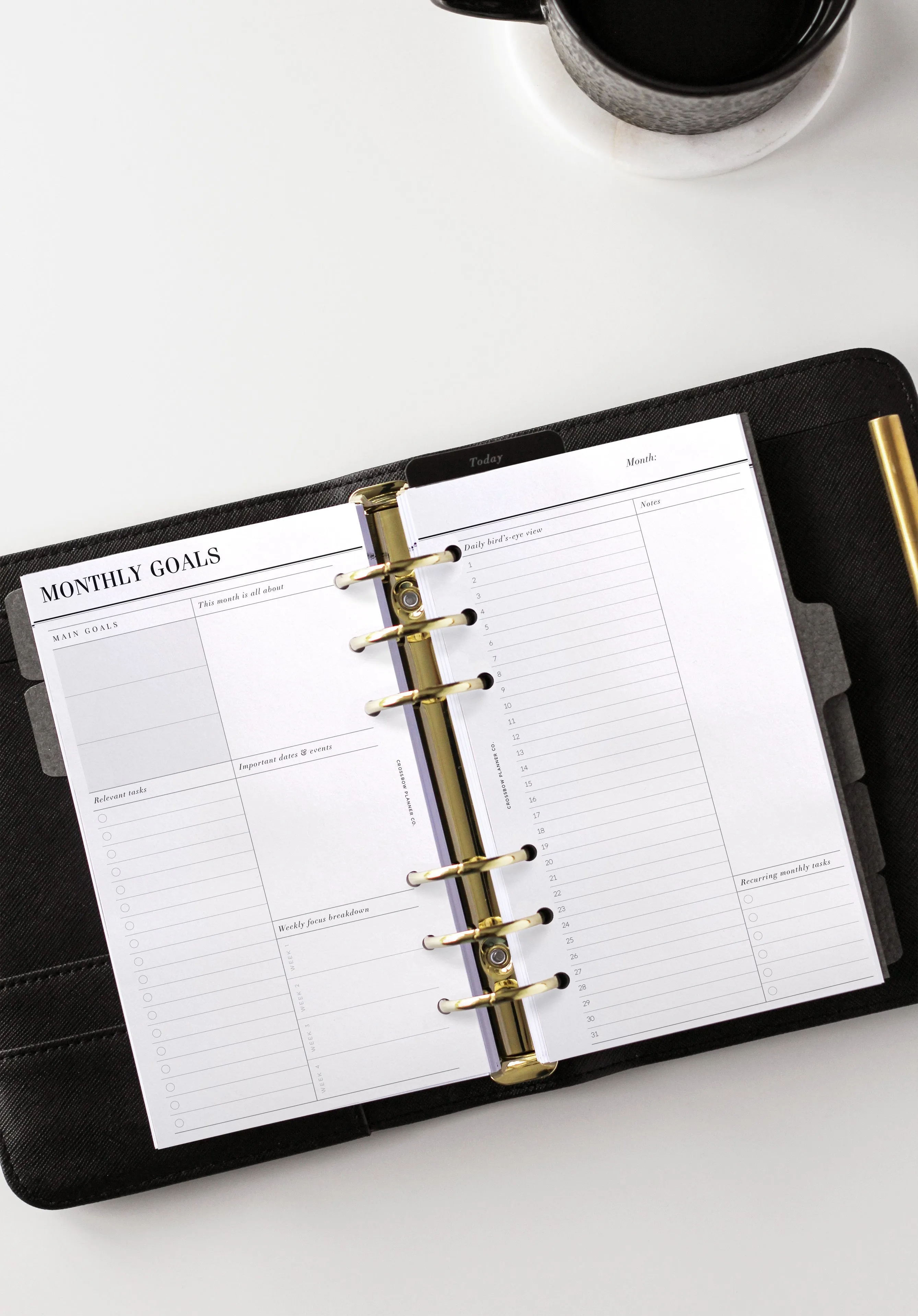 12 Month Goal Planning Set | Personal Planner Inserts