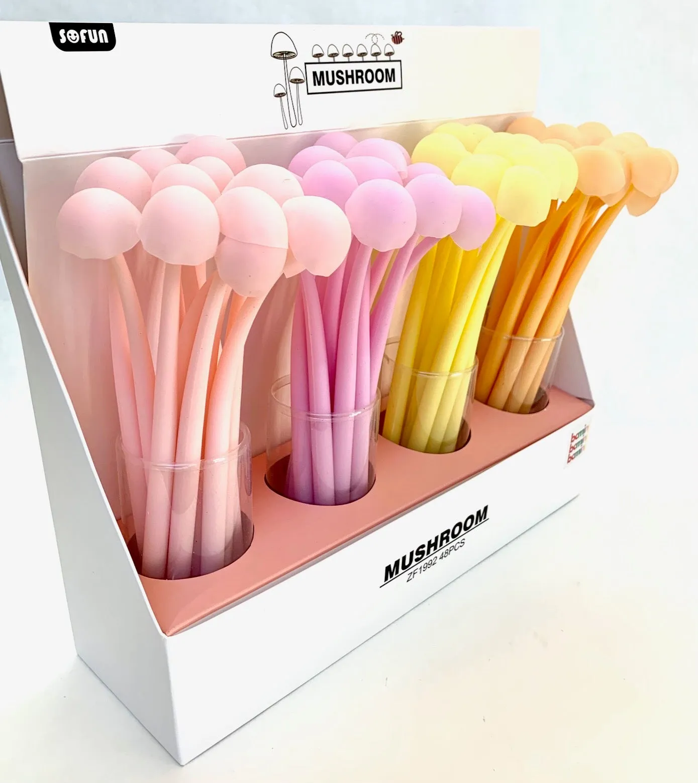 22415 MUSHROOM GLOW IN THE DARK GEL PEN-48