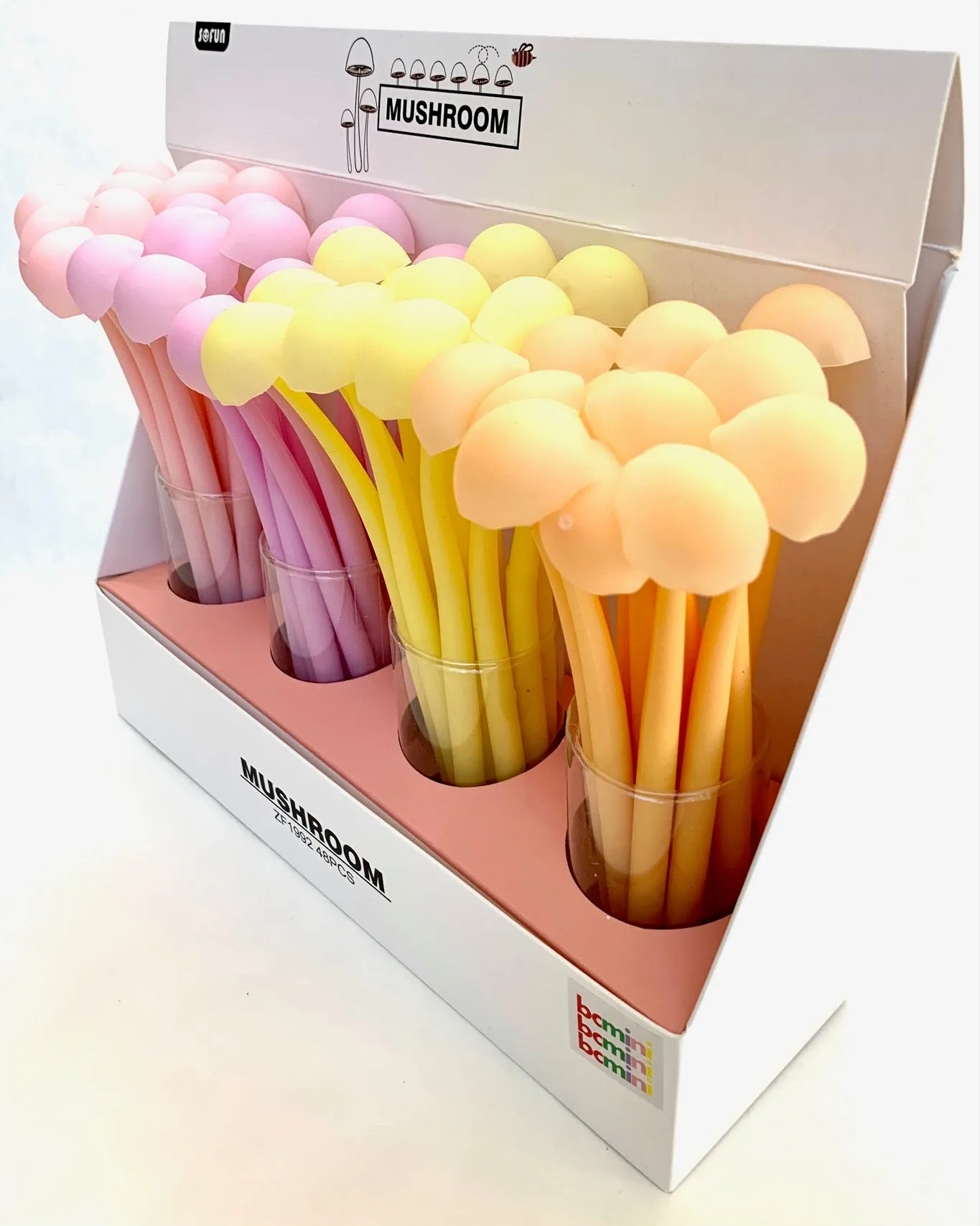 22415 MUSHROOM GLOW IN THE DARK GEL PEN-48