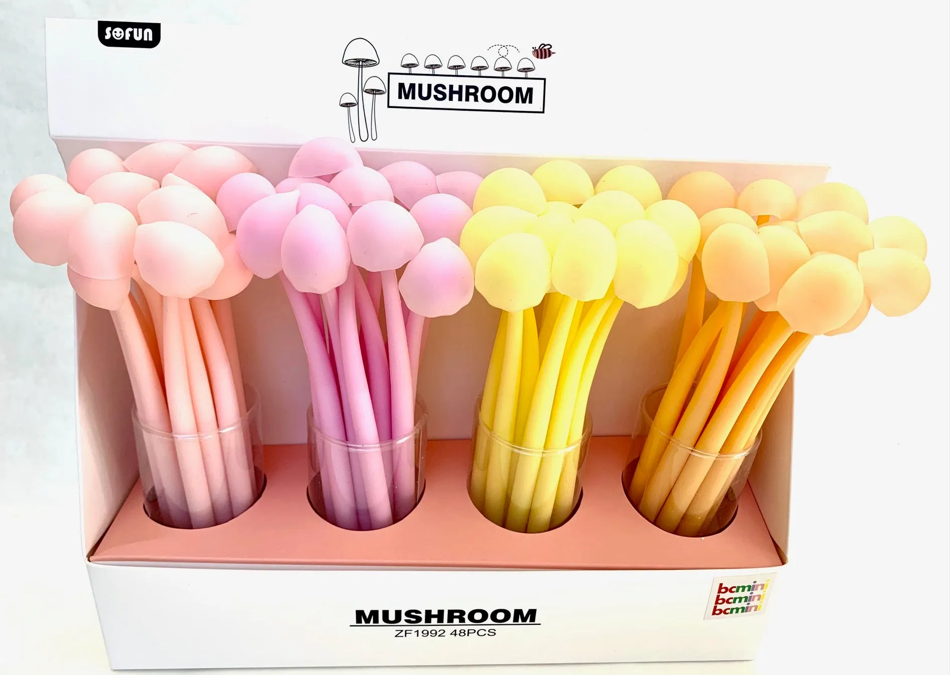 22415 MUSHROOM GLOW IN THE DARK GEL PEN-48
