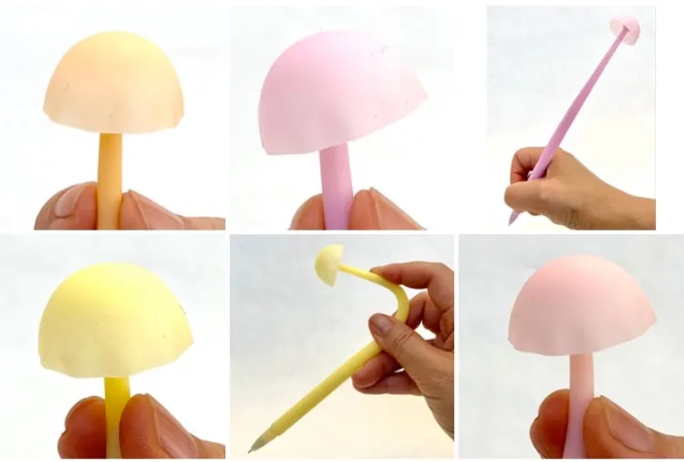 22415 MUSHROOM GLOW IN THE DARK GEL PEN-48