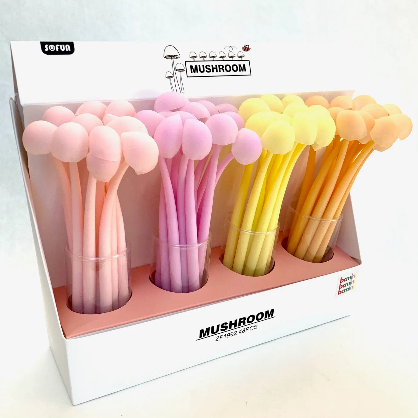 22415 MUSHROOM GLOW IN THE DARK GEL PEN-48