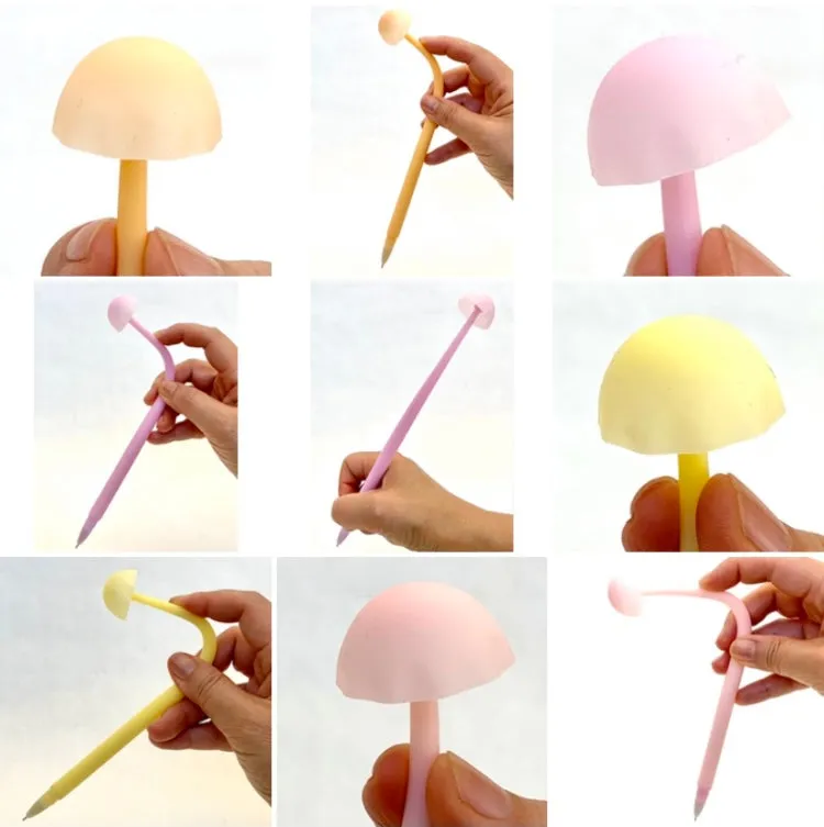 22415 MUSHROOM GLOW IN THE DARK GEL PEN-48