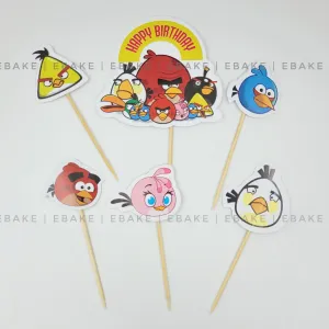 Angry Birds Theme Paper Topper Set