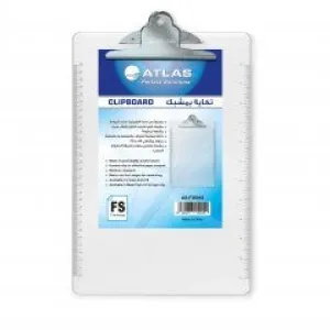 Atlas Clip Board F/S Push type Clear