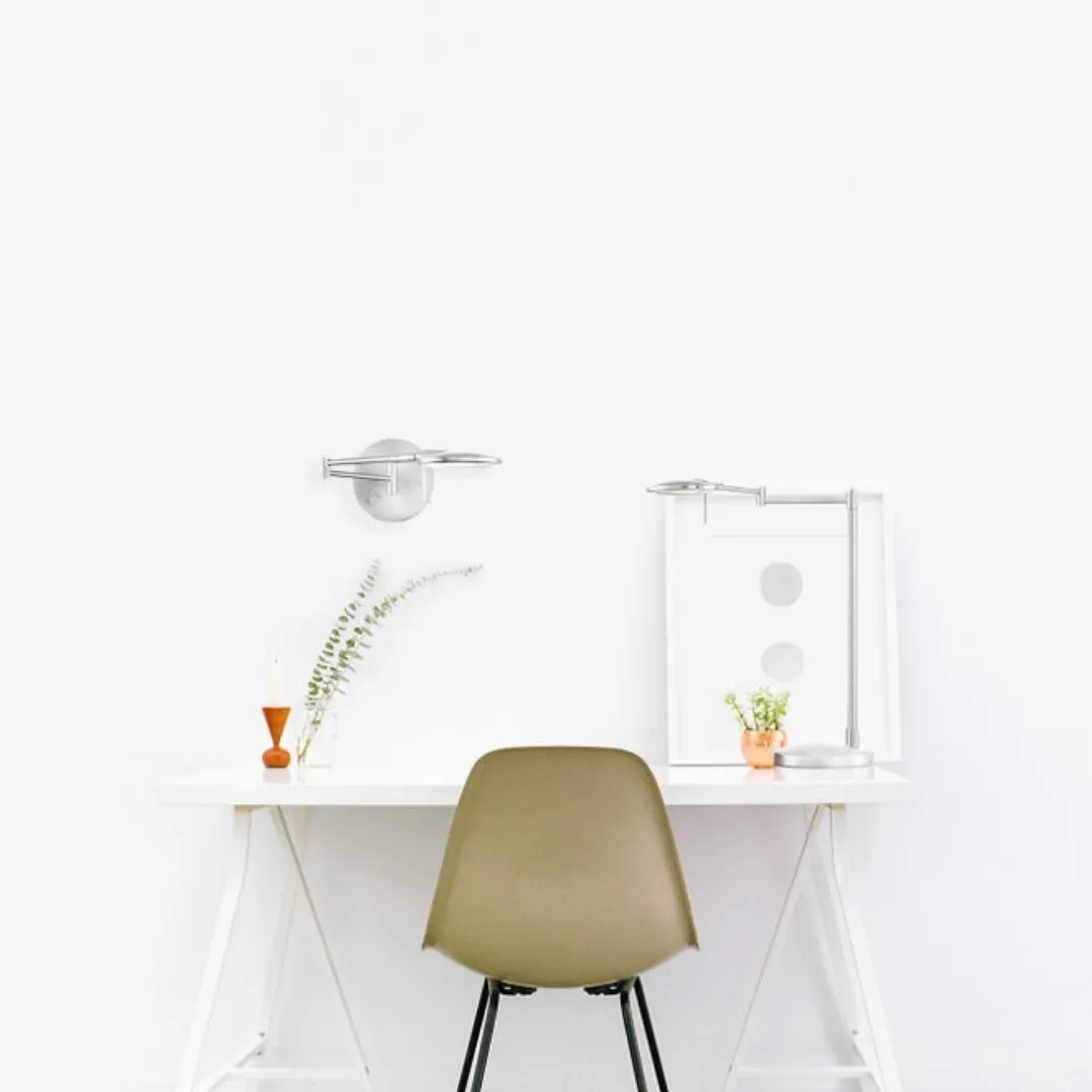 Dessau Turbo Swing-Arm Table Lamp in Satin Brass