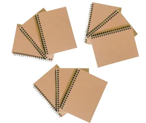 Lined Notepads with Inside Pocket (9-Pack)