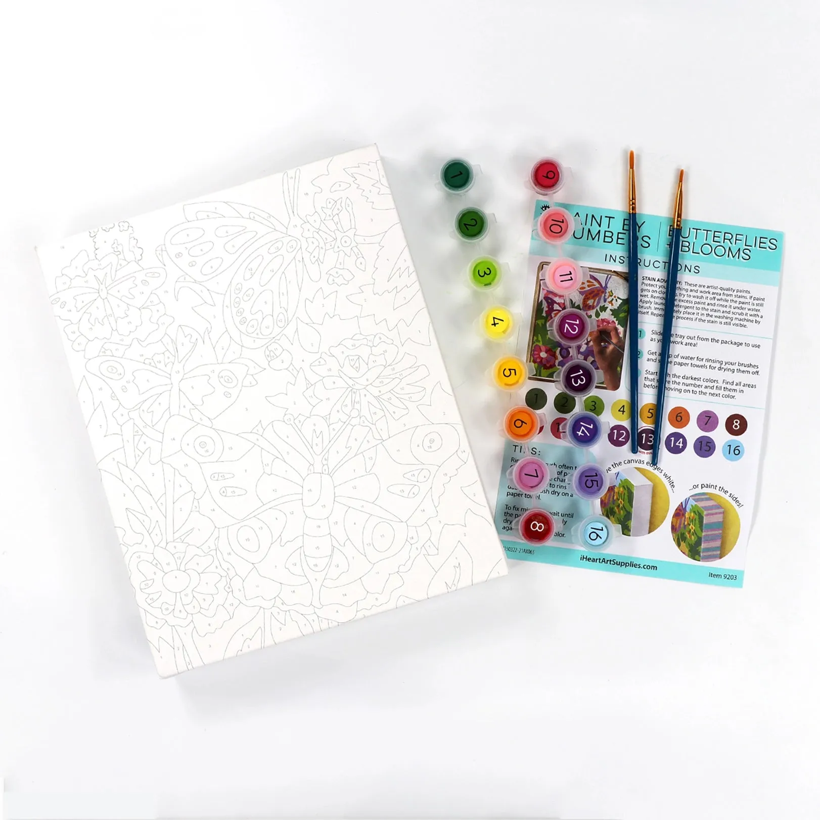 Paint By Numbers Butterflies   Blooms