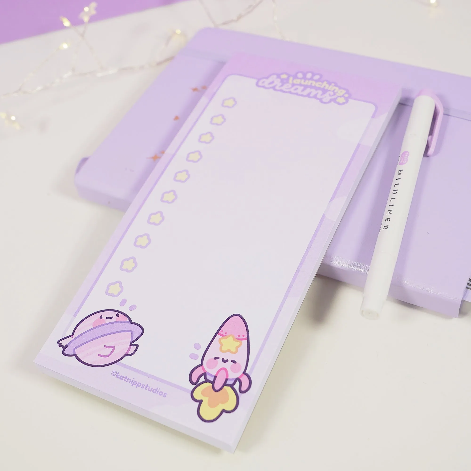 Pocket Planets: Saturn and Rocketto Kawaii  50-Page To-Do List - DL Size