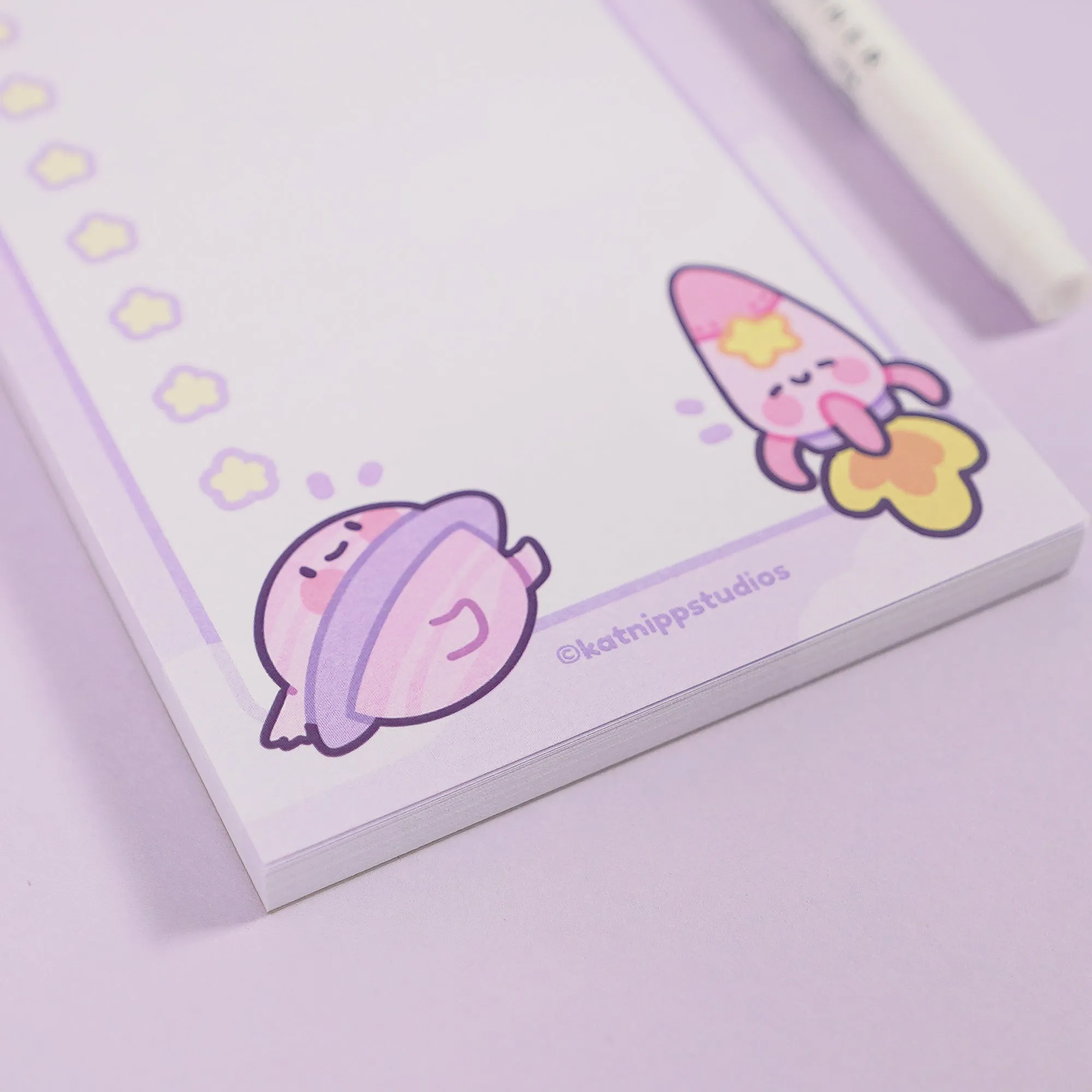 Pocket Planets: Saturn and Rocketto Kawaii  50-Page To-Do List - DL Size