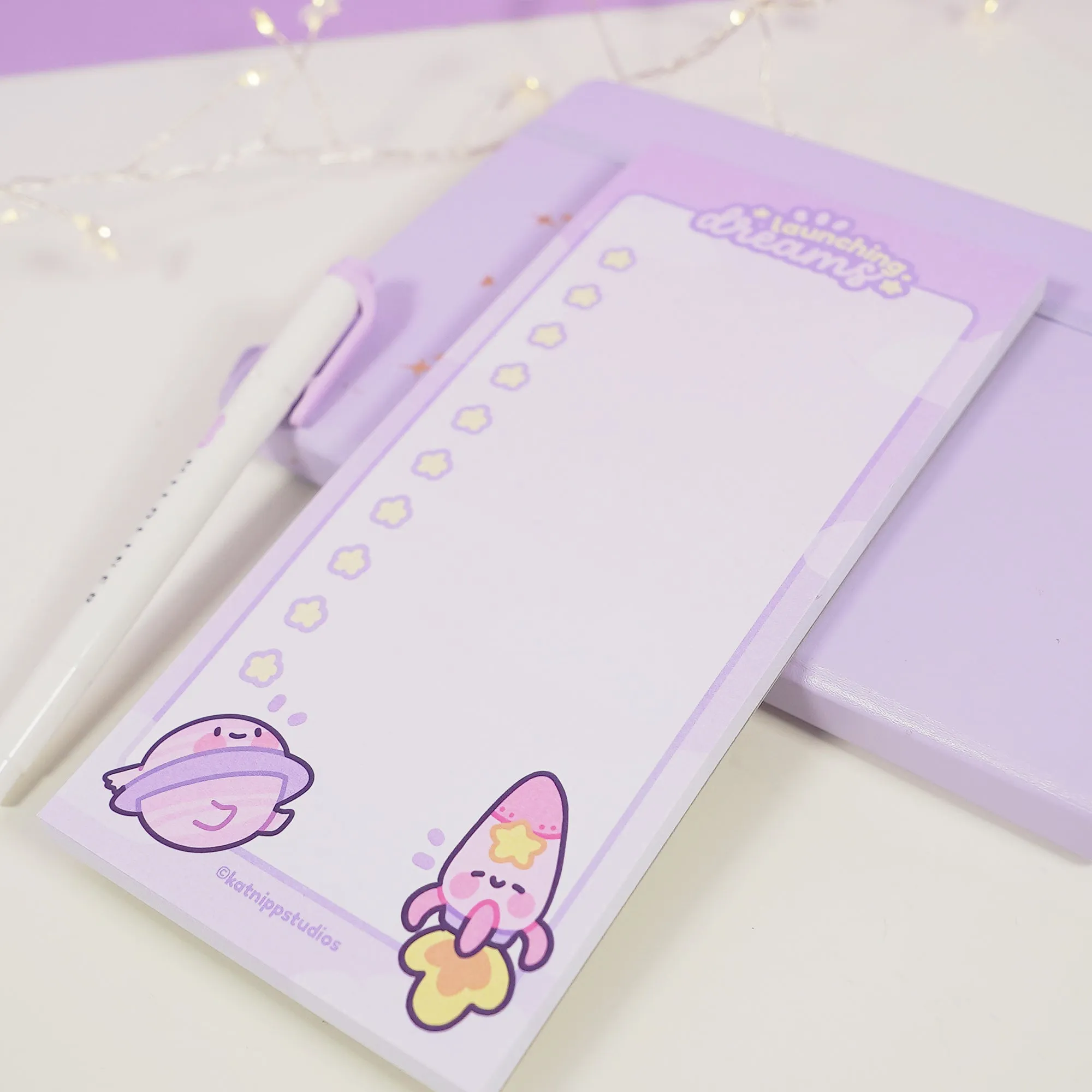 Pocket Planets: Saturn and Rocketto Kawaii  50-Page To-Do List - DL Size