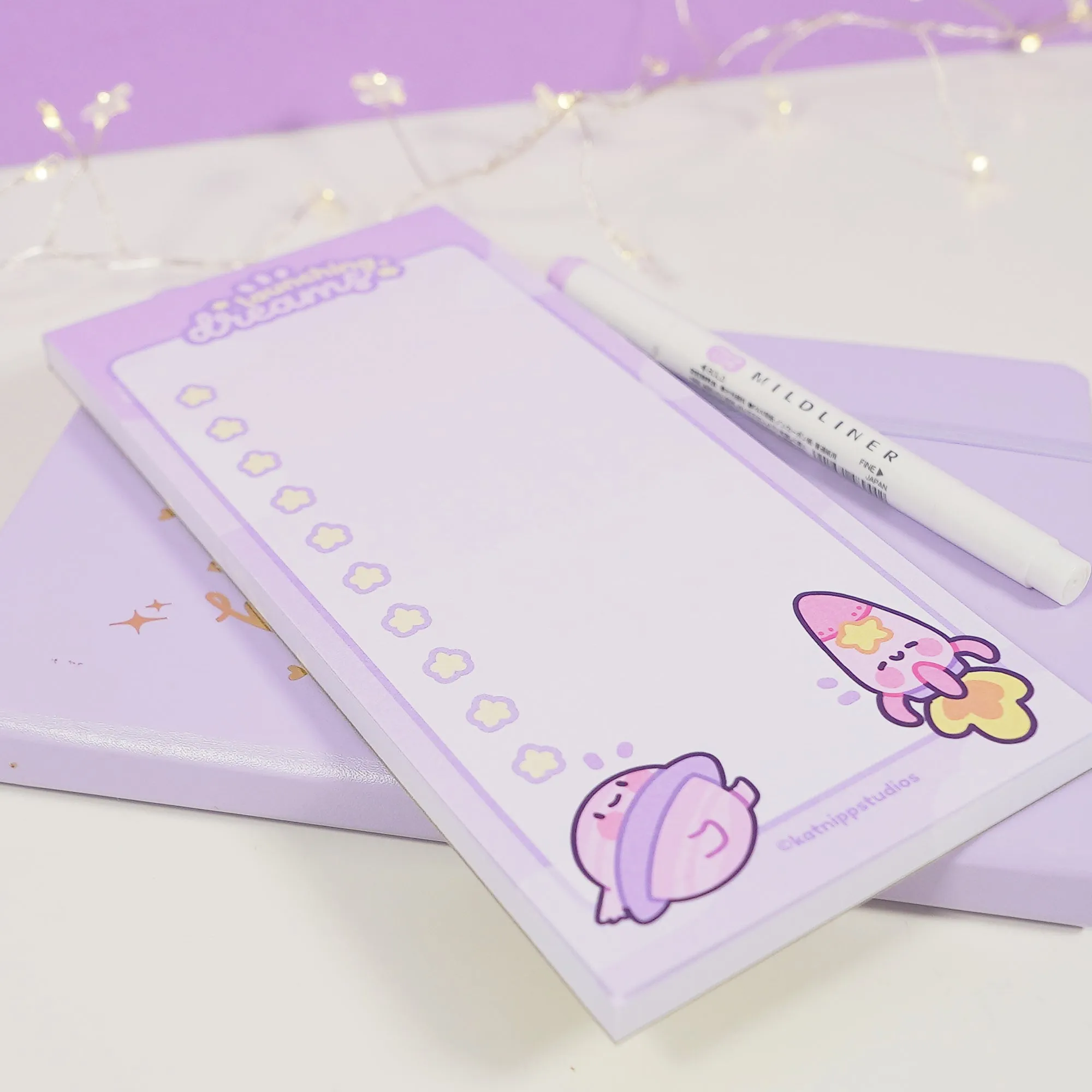 Pocket Planets: Saturn and Rocketto Kawaii  50-Page To-Do List - DL Size