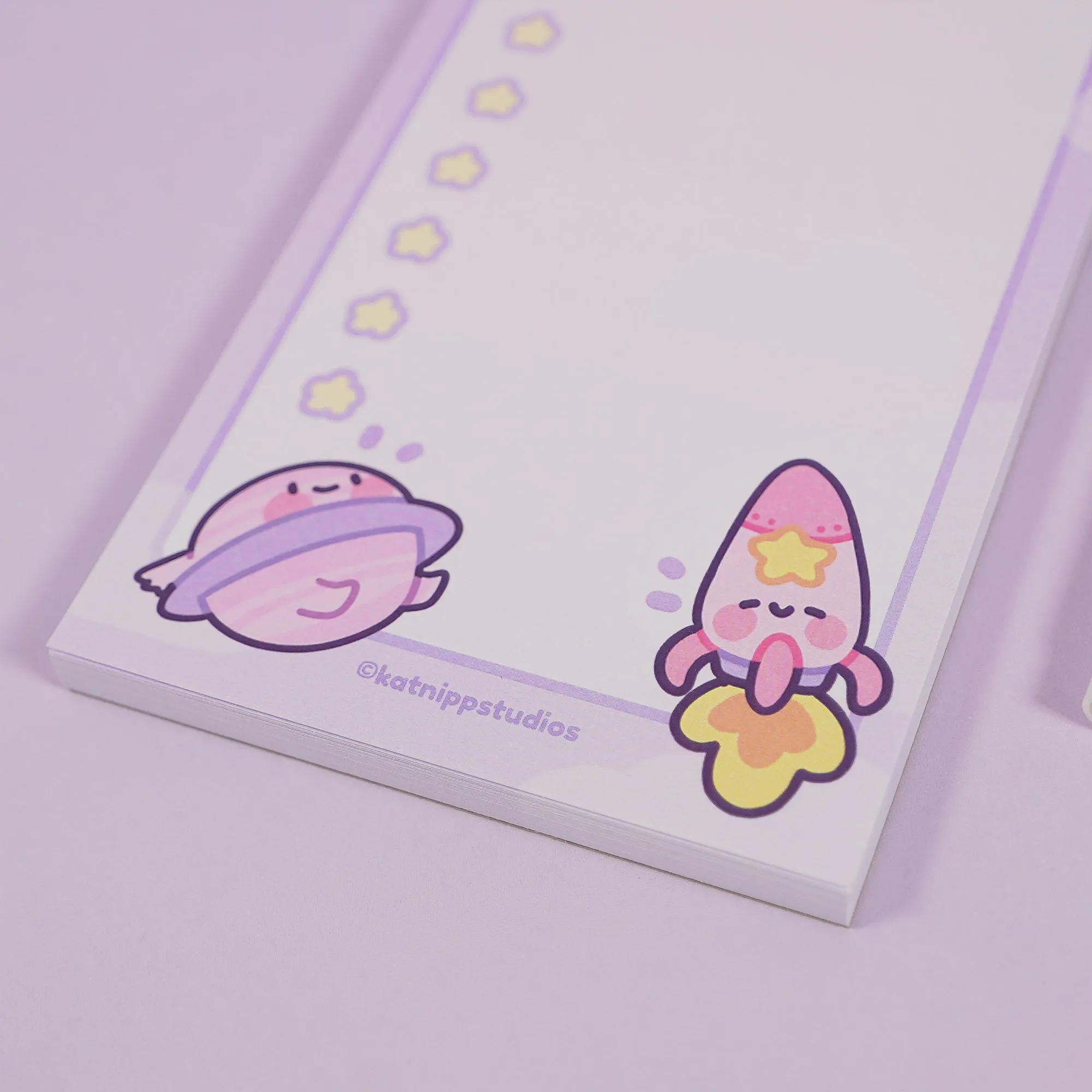 Pocket Planets: Saturn and Rocketto Kawaii  50-Page To-Do List - DL Size