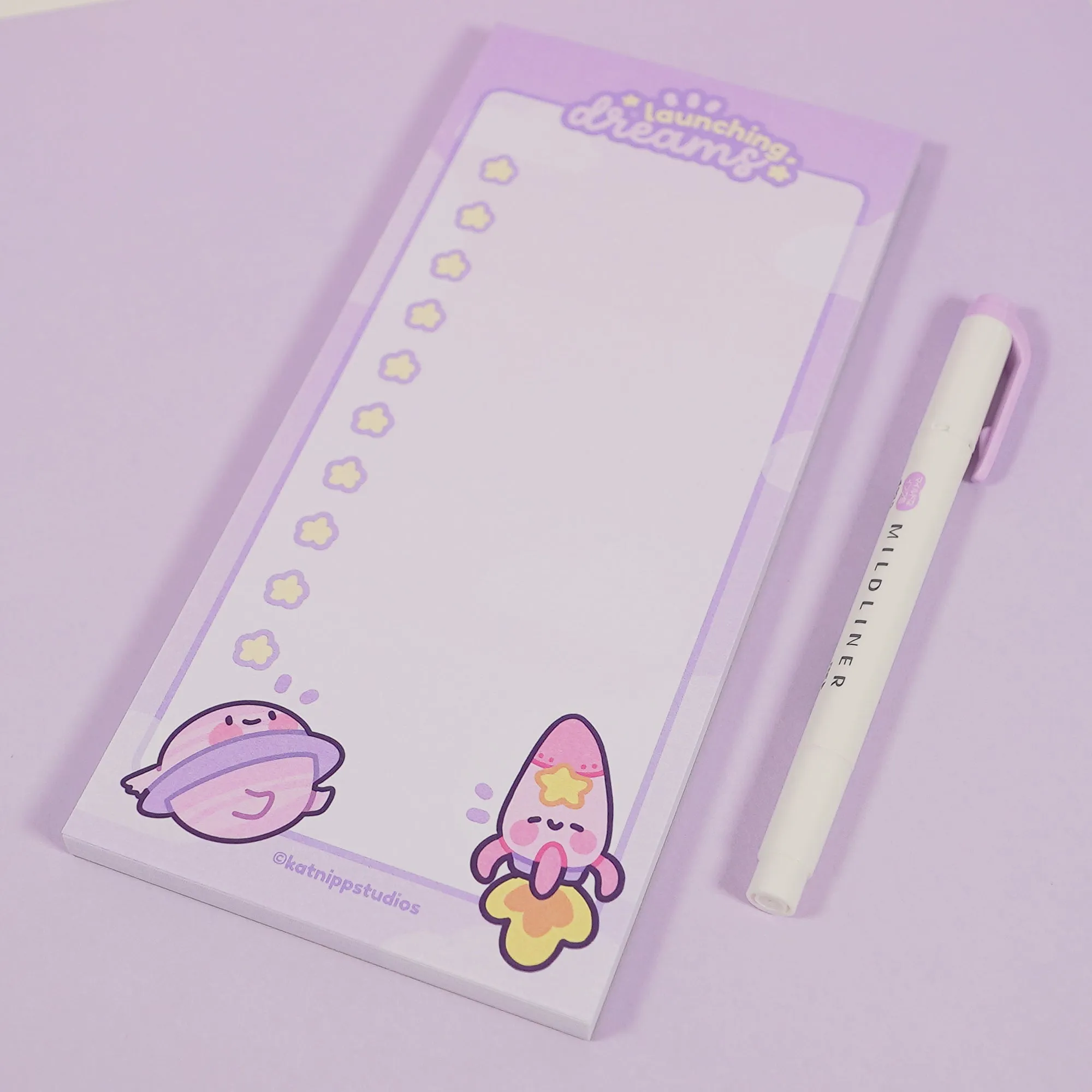 Pocket Planets: Saturn and Rocketto Kawaii  50-Page To-Do List - DL Size