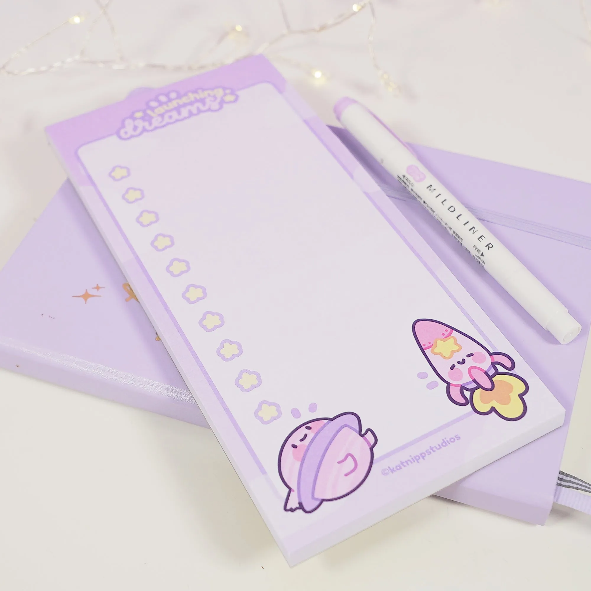Pocket Planets: Saturn and Rocketto Kawaii  50-Page To-Do List - DL Size