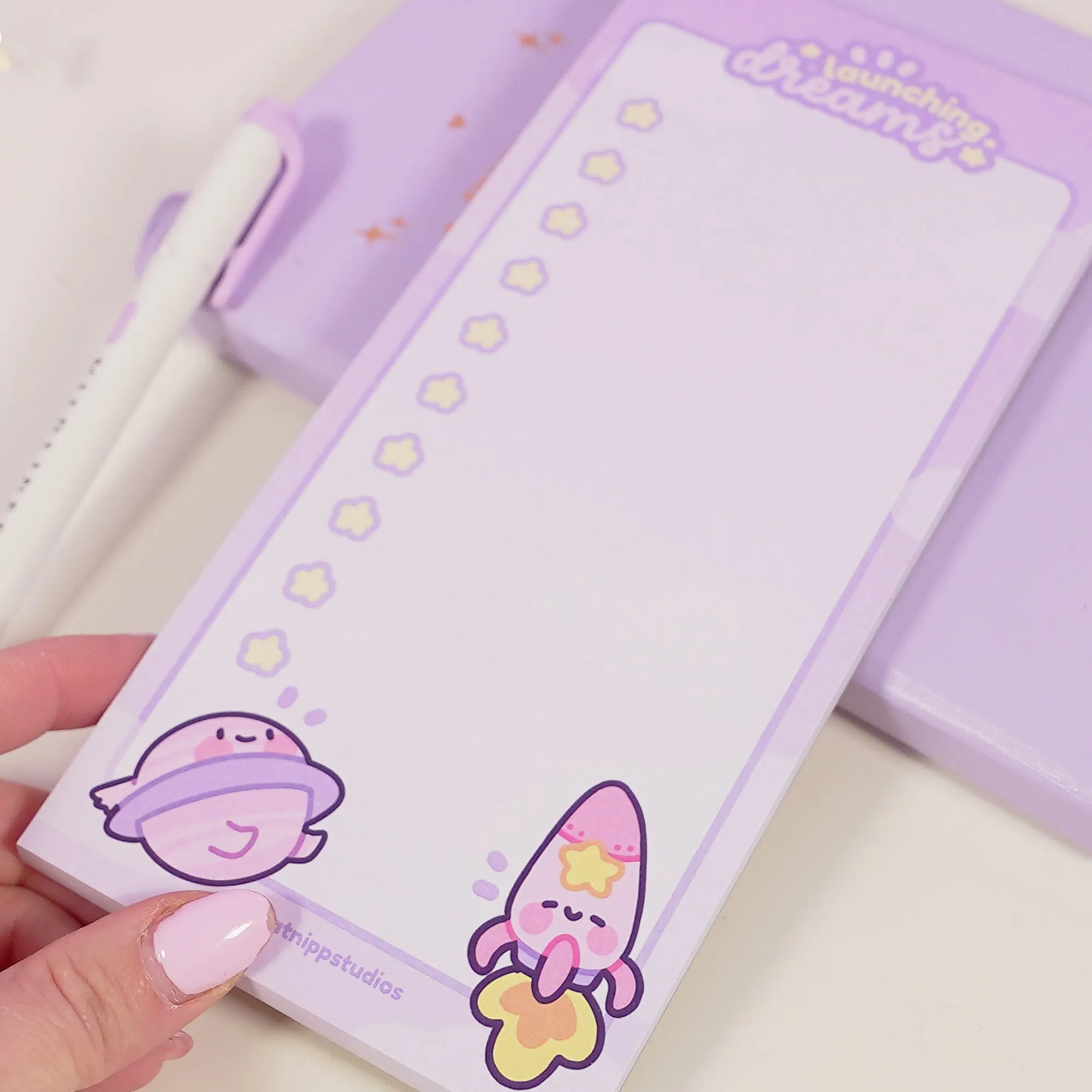 Pocket Planets: Saturn and Rocketto Kawaii  50-Page To-Do List - DL Size