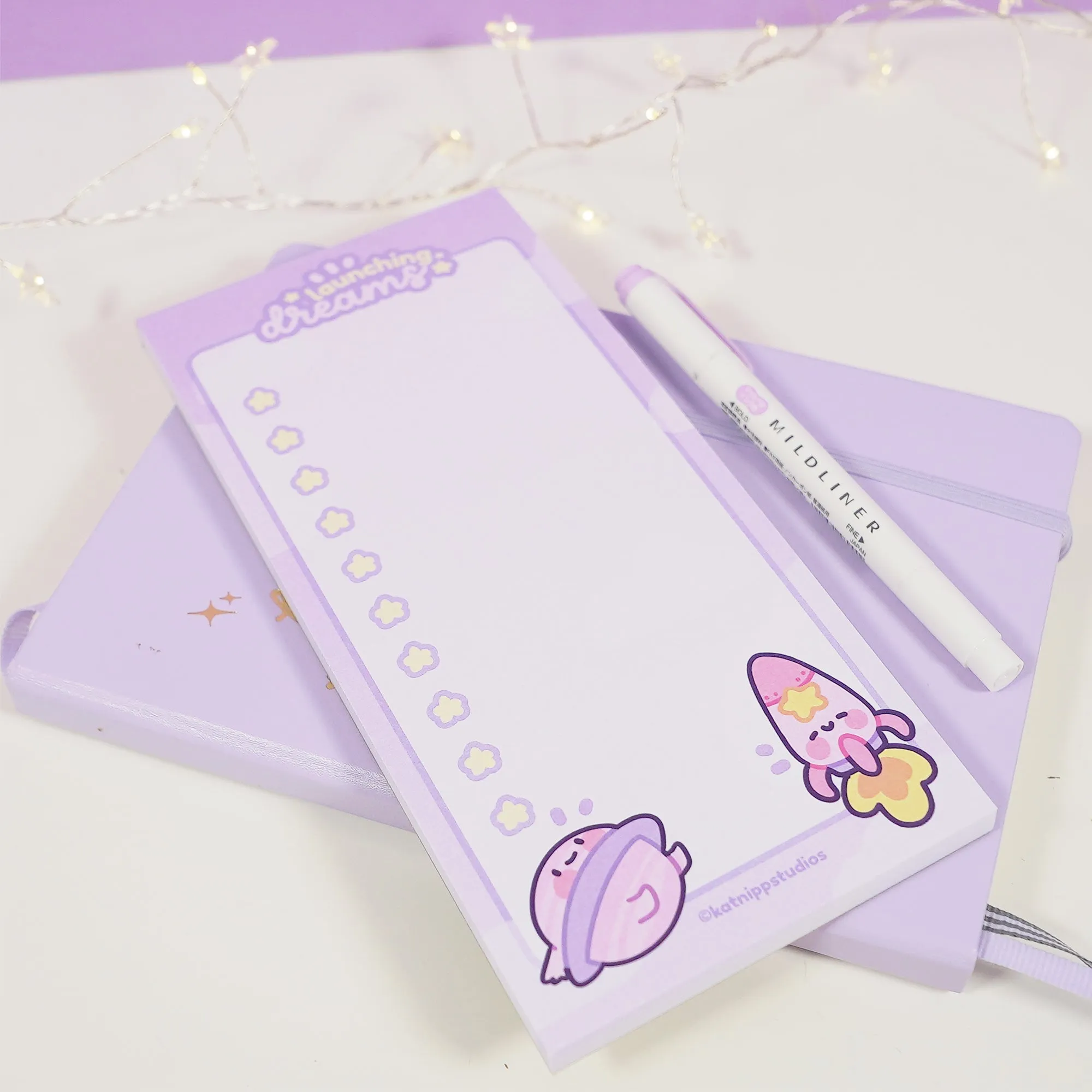 Pocket Planets: Saturn and Rocketto Kawaii  50-Page To-Do List - DL Size