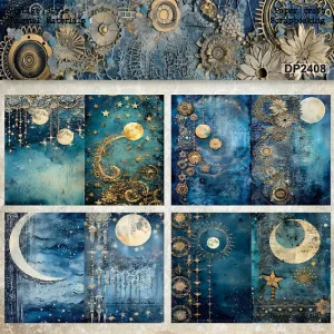 Steel Blue Paper Pad (8 Sheets) (PW-WG77DFE-01)