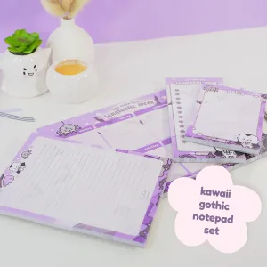 Vampies Vault Kawaii Halloween Notepad Bundle | Gothic Spooky Stationery Set | Cute Pumpkin & Ghost Notepads for Writing & Notes