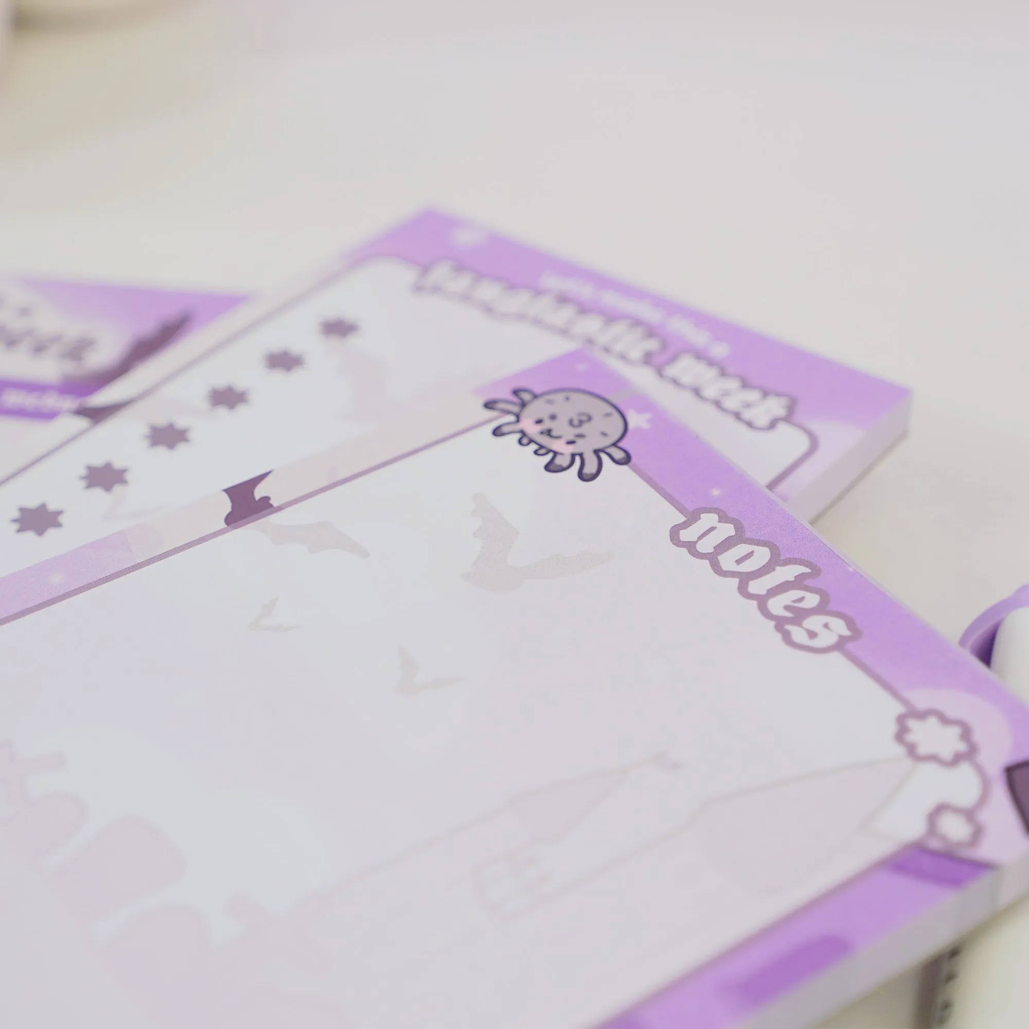 Vampies Vault Kawaii Halloween Notepad Bundle | Gothic Spooky Stationery Set | Cute Pumpkin & Ghost Notepads for Writing & Notes