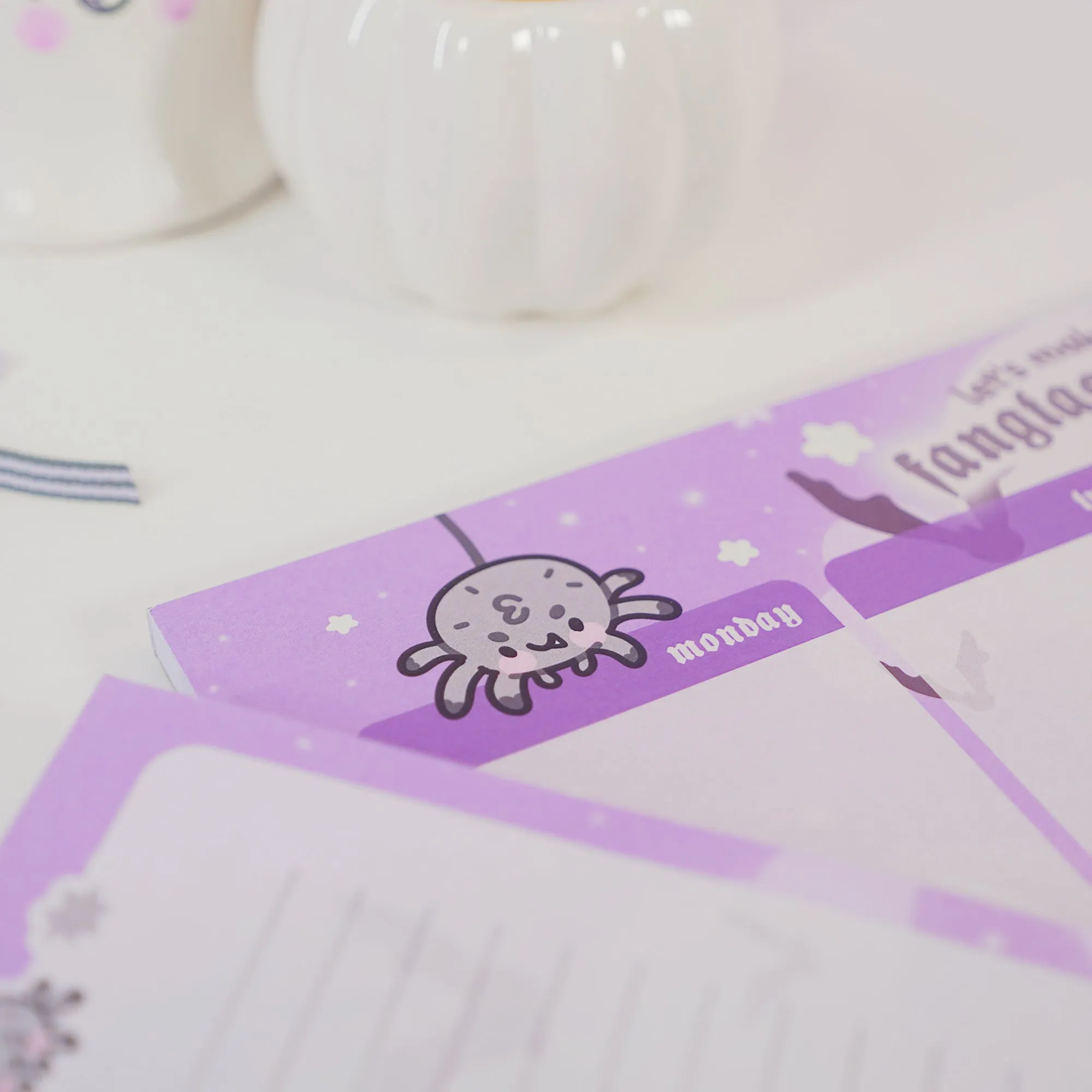 Vampies Vault Kawaii Halloween Notepad Bundle | Gothic Spooky Stationery Set | Cute Pumpkin & Ghost Notepads for Writing & Notes